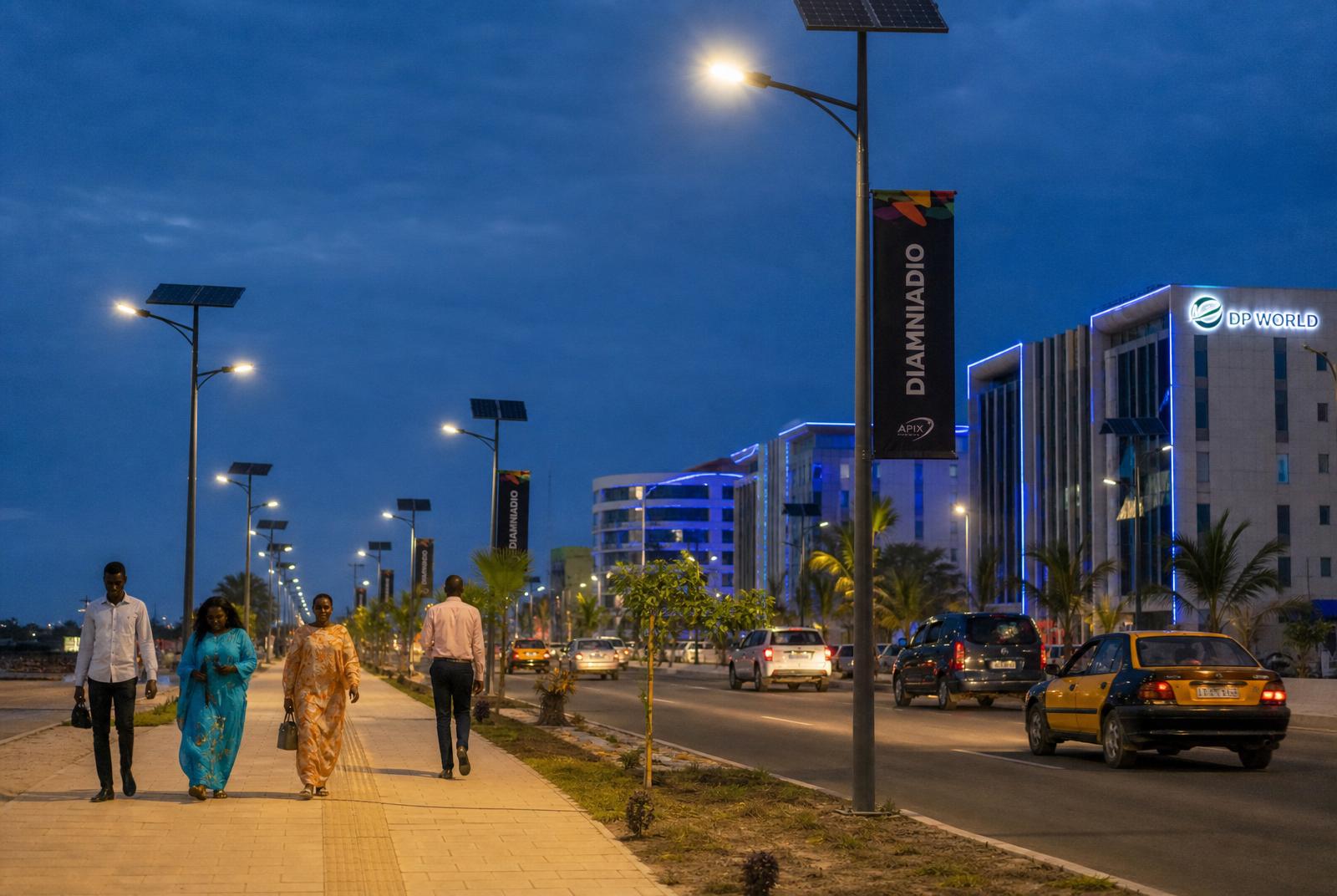 Lampadaires solaires pour éclairage public durable
