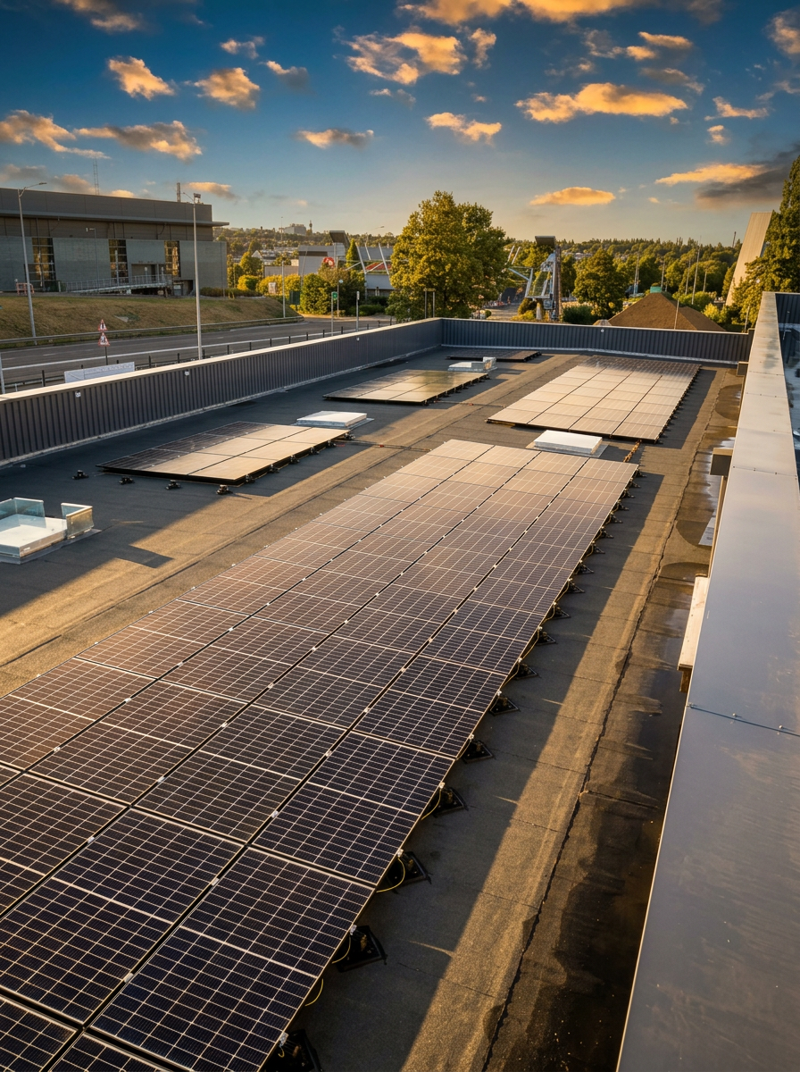 Centrale solaire sur toiture résidentielle et tertiaire
